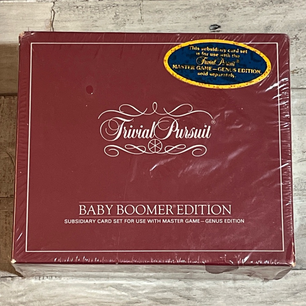 Trivial Pursuit Baby Boomer Edition 1983 Original Vintage New Sealed Game